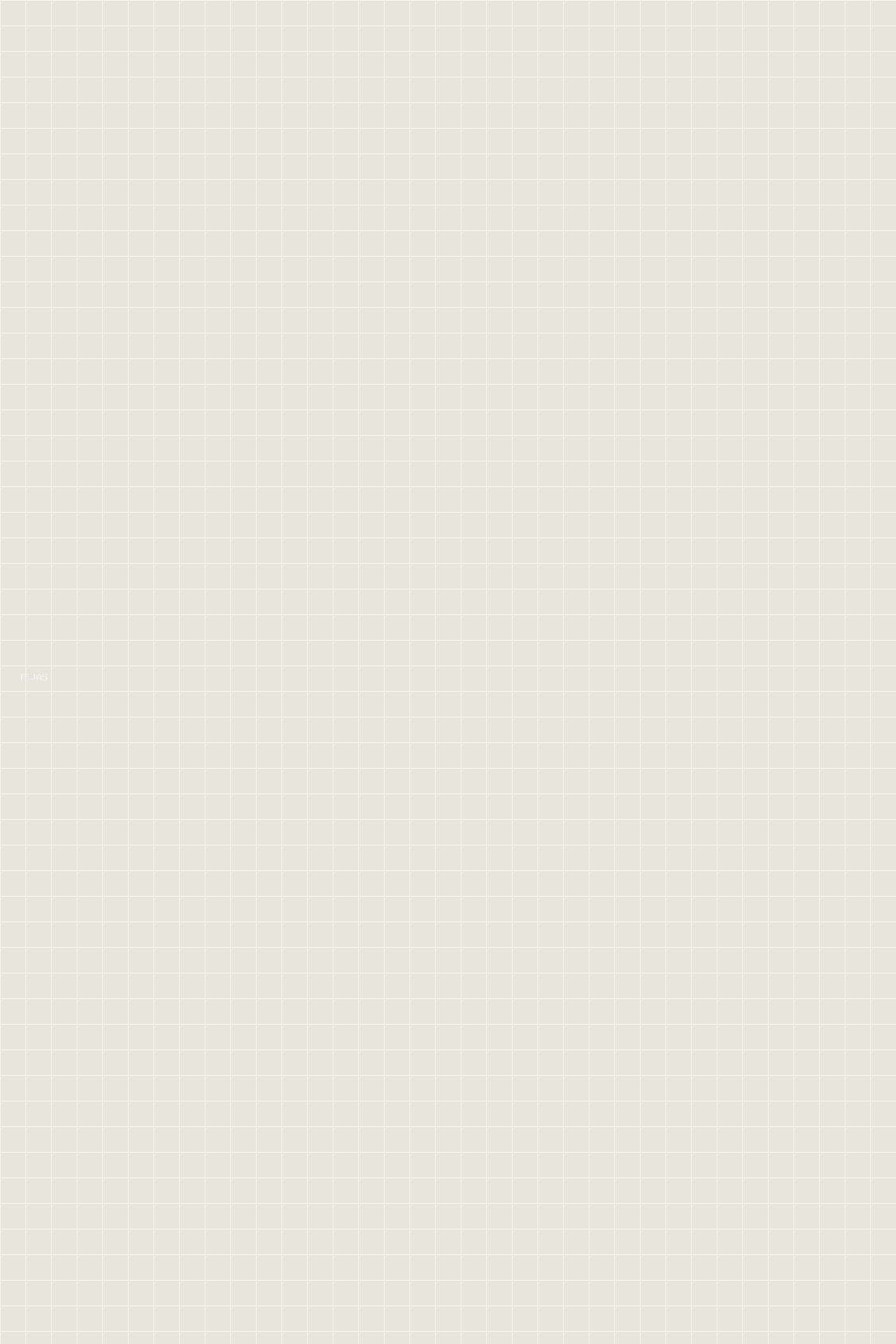 Tejas — Print & Layout for Self-initiated